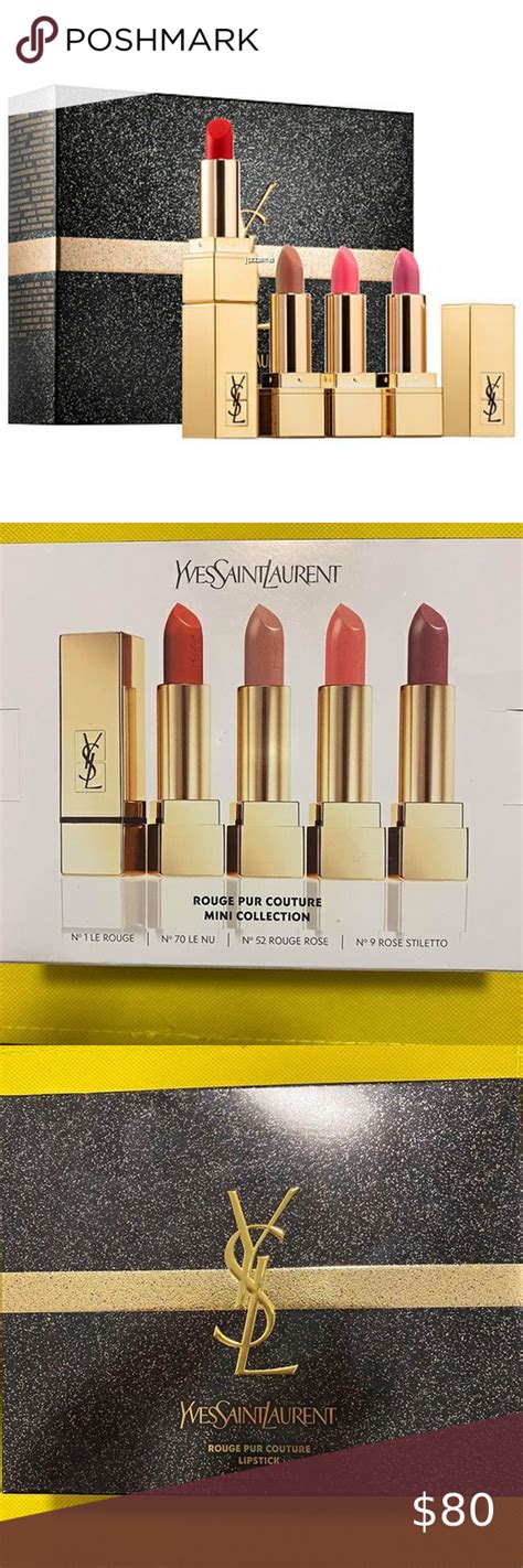 ysl lipstick set of 3|lipstick YSL original.